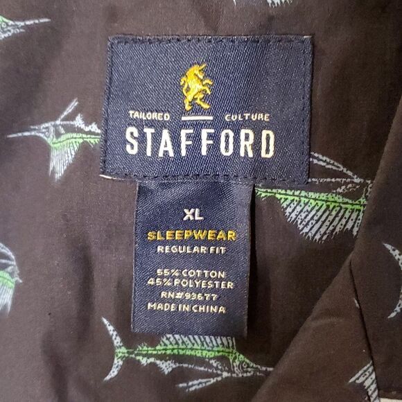 STANFFORD Men sleepwear pajama Top XL - Picture 7 of 7